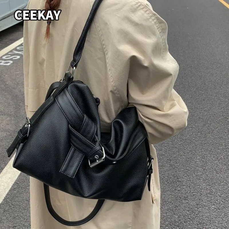 Women'S Young Bags - Y2k Large Capaci Casual Commuter Black