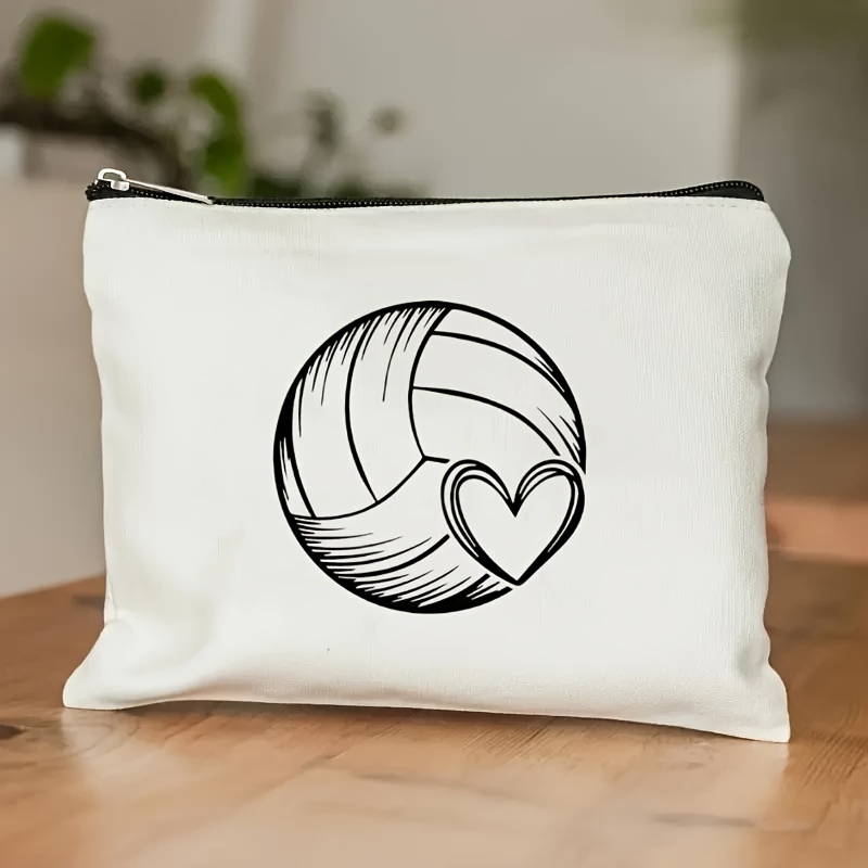 Women Bags In Amazon - A Volleyball themed makeup bag -