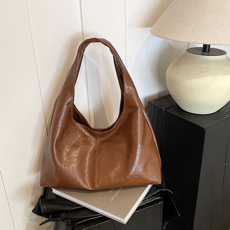 Hobo Bag Slouchy - Women Slouchy Hobo Tote Bag Brown