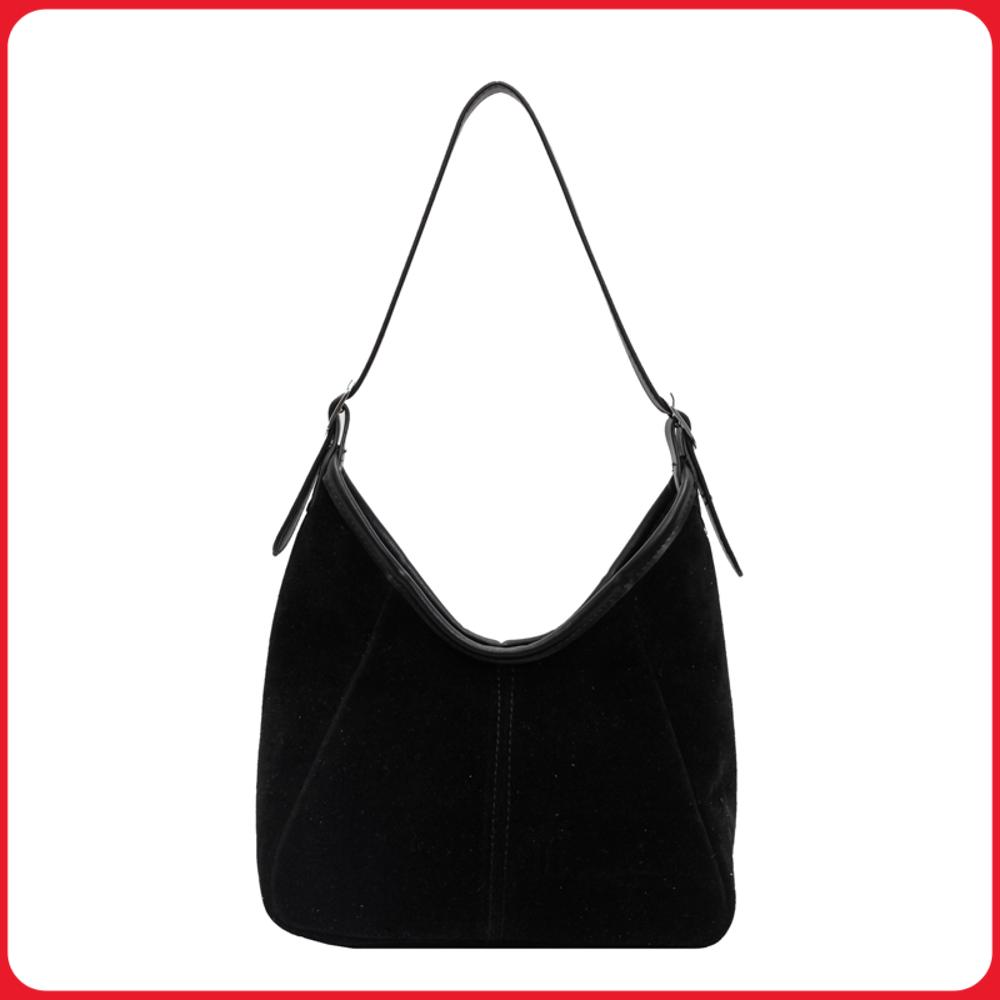 Hobo Bag Slouchy - Women PU Trendy Underarm Bag Large