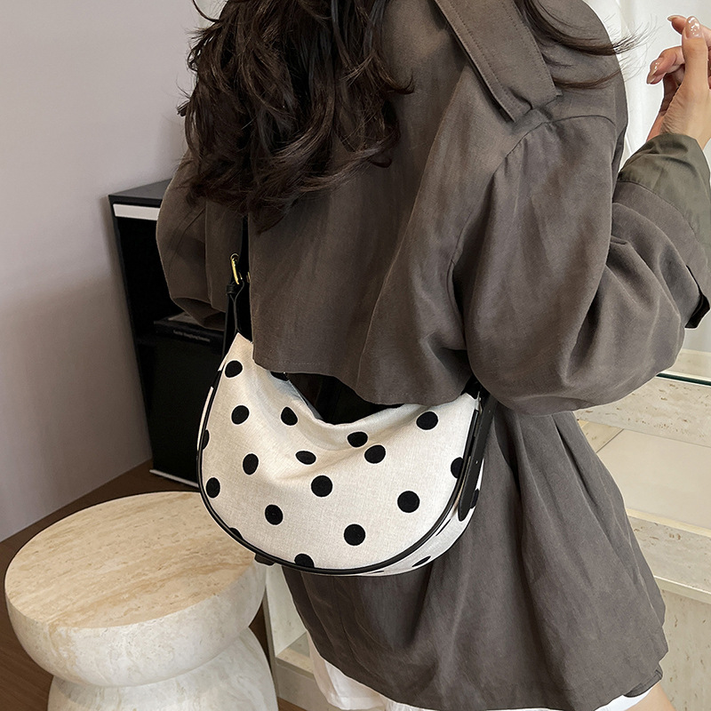 Hobo Bag Slouchy - Women Polka Dot Hobo Bag Female