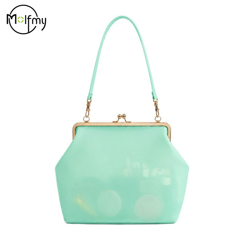 Hobo Bag Slouchy - Clear PVC Waterproof Jelly Bag Candy