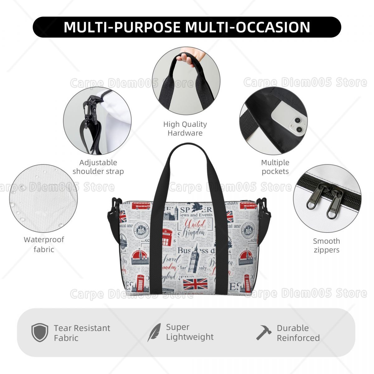 Vintage UK London Newspaper Tr - Women Bags In Uk review and price