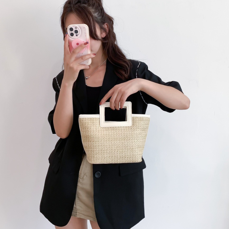 Square Hollow Handle Straw Wov - Women'S Bags Top 10 review and price
