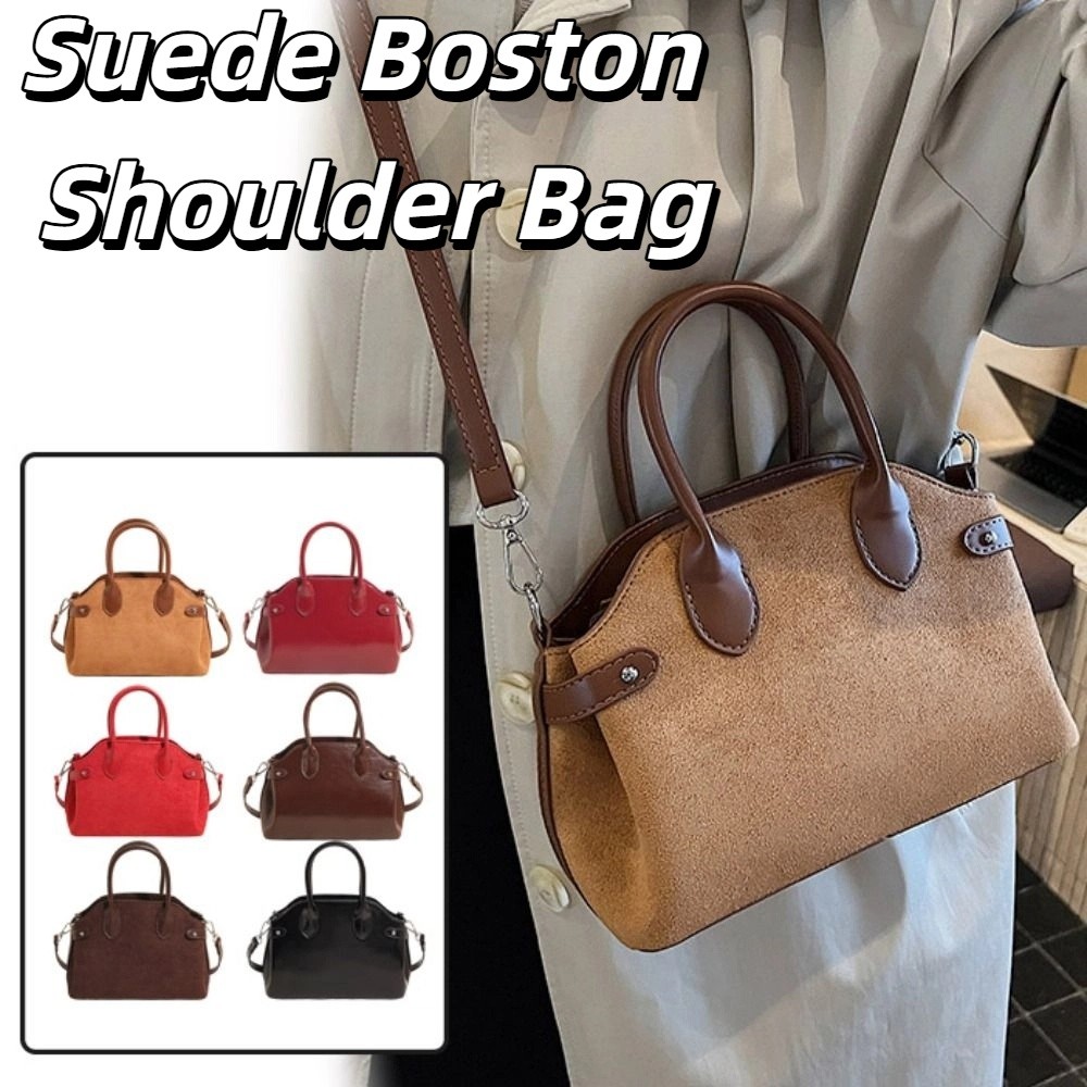Shoulder Bag Suede Boston Shou - Hobo Bag Slouchy review and price