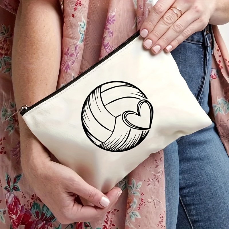 A Volleyball themed makeup bag - Women Bags In Amazon review and price