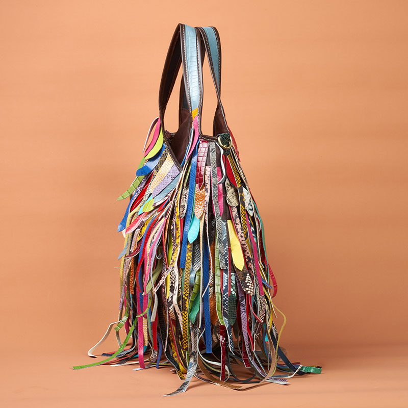 Colorful Real Sheepskin Should - Hobo Bag Slouchy review and price