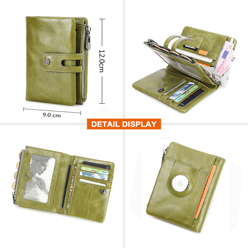 Oil Leather Women Wallets Shor - Women'S Young Bags review and price