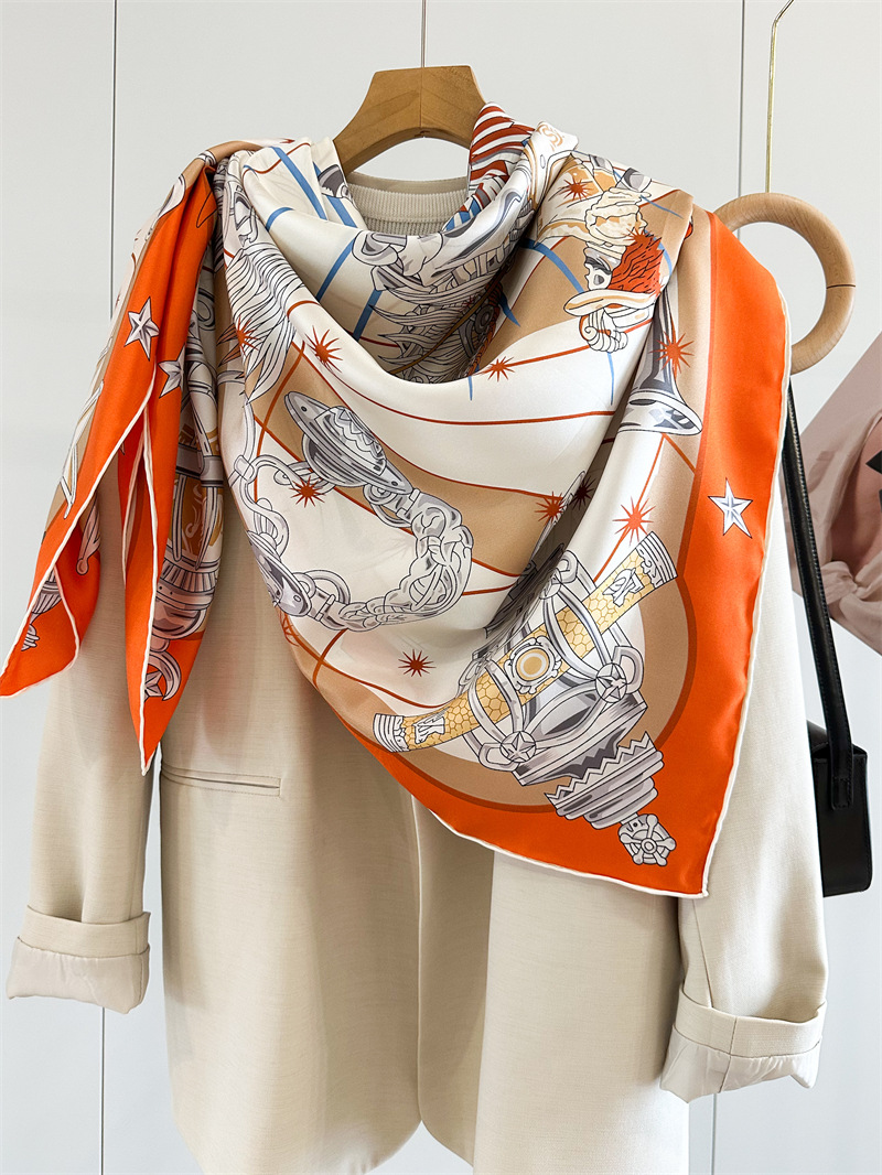 Luxury Brand Scarf Large Silk  - Women Bags Branded review and price