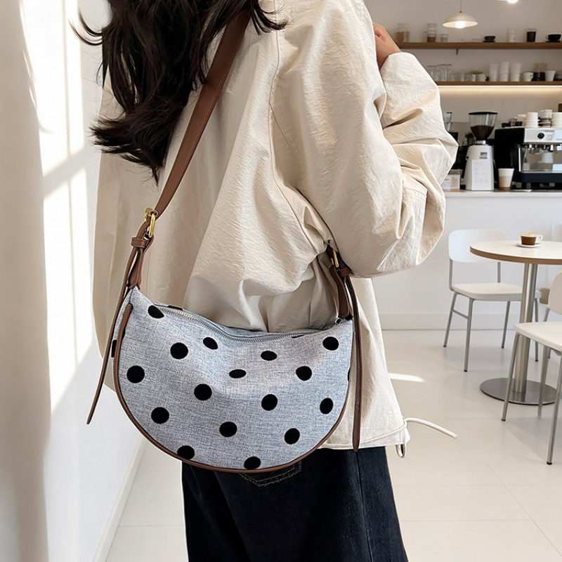 Women Polka Dot Hobo Bag Femal - Hobo Bag Slouchy review and price