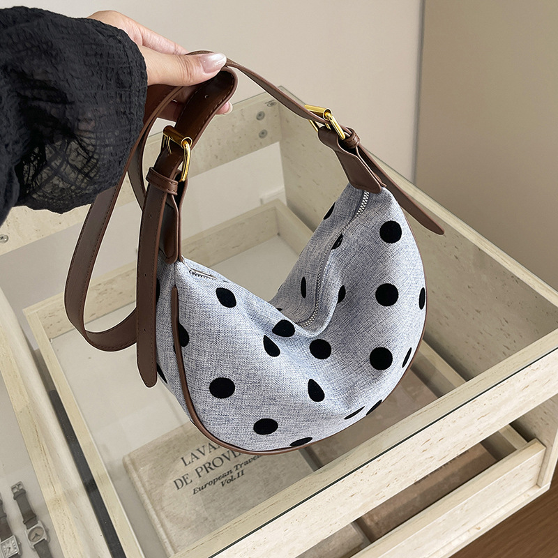Women Polka Dot Hobo Bag Femal - Hobo Bag Slouchy review and price