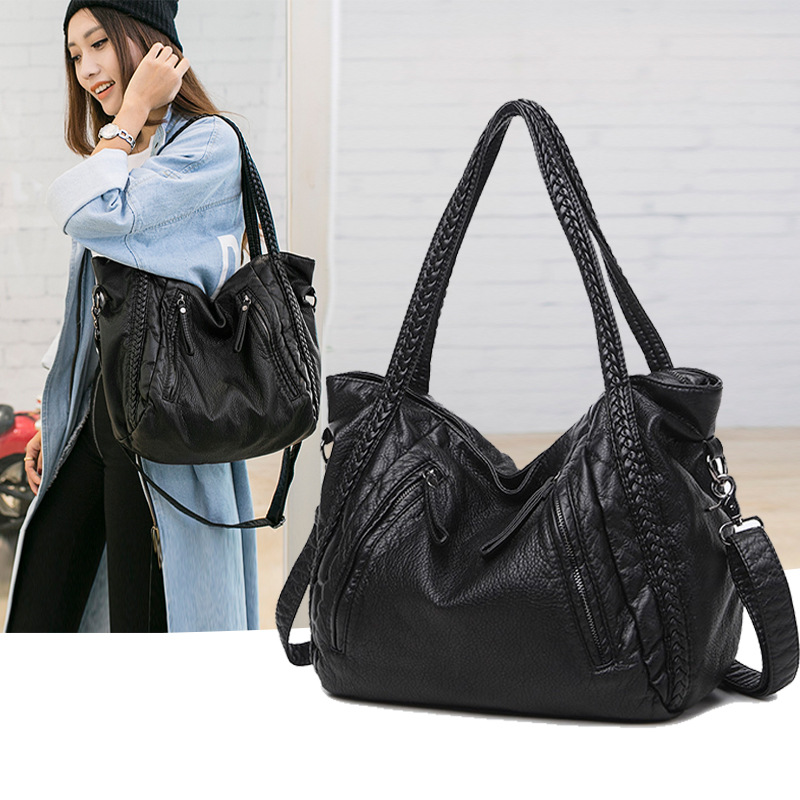 SHELKSBAG Black Soft Leather S - Hobo Bag Slouchy review and price