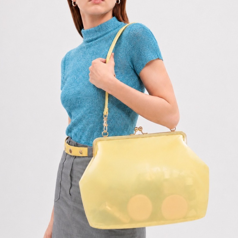 Clear PVC Waterproof Jelly Bag - Hobo Bag Slouchy review and price
