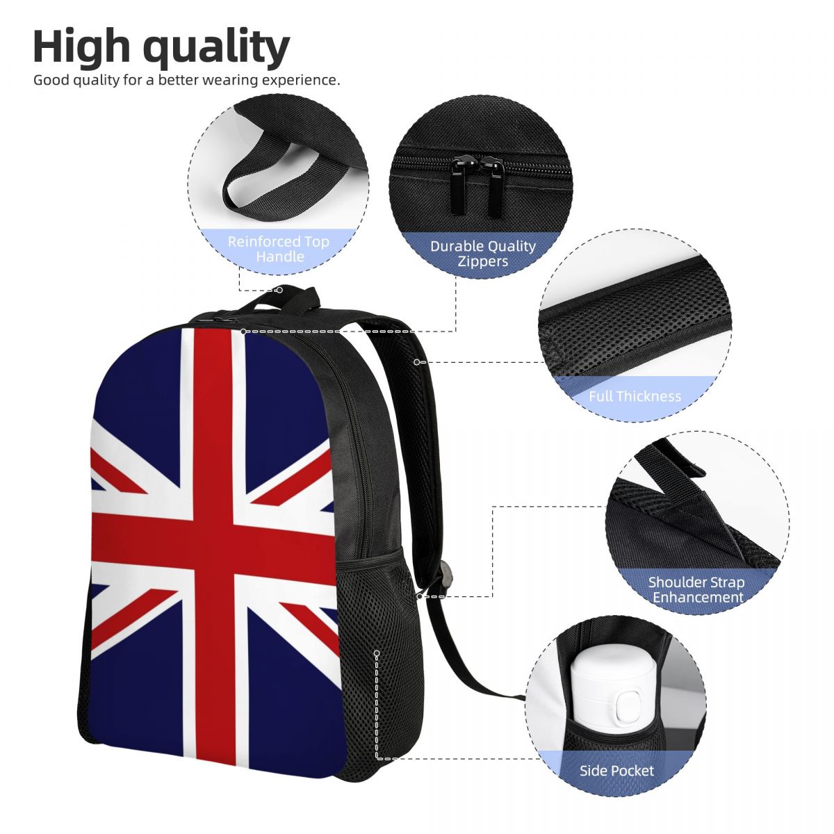 Union Jack Flag Of The UK Back - Women Bags In Uk review and price