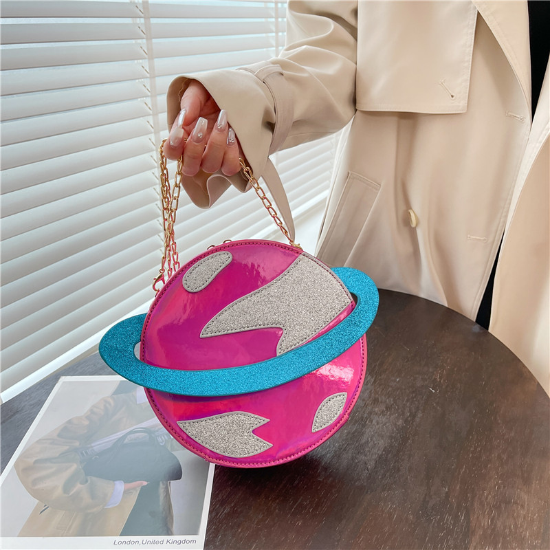 Laser Circular Planet Shape Pu - Women'S Young Bags review and price