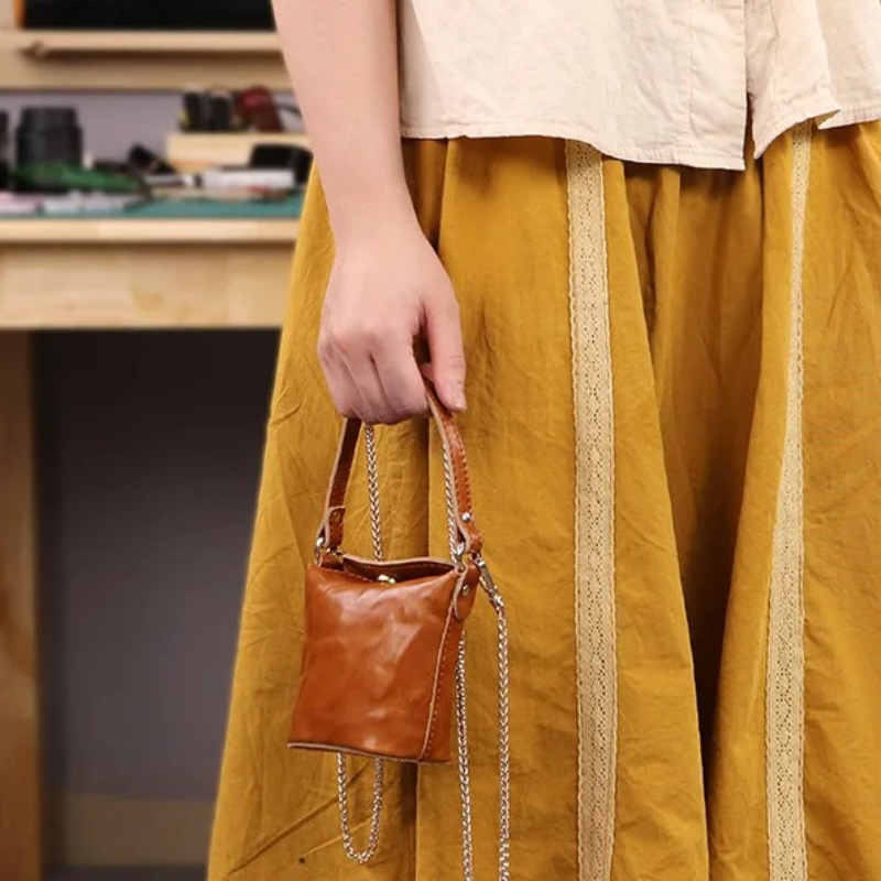 Oil Wax Leather Mini Bucket Ba - Women'S Bags Top 10 review and price