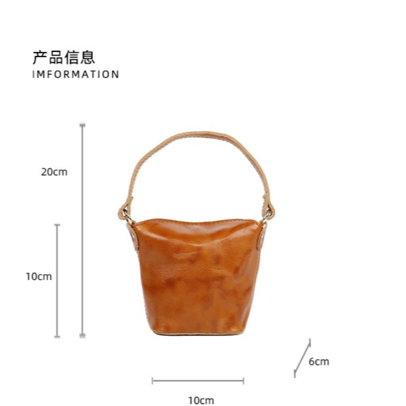 Oil Wax Leather Mini Bucket Ba - Women'S Bags Top 10 review and price