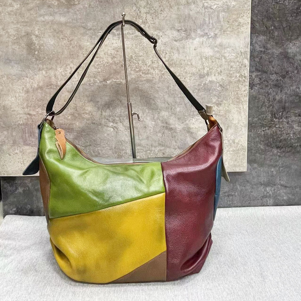 Oversized Female Genuine Leath - Hobo Bag Slouchy review and price