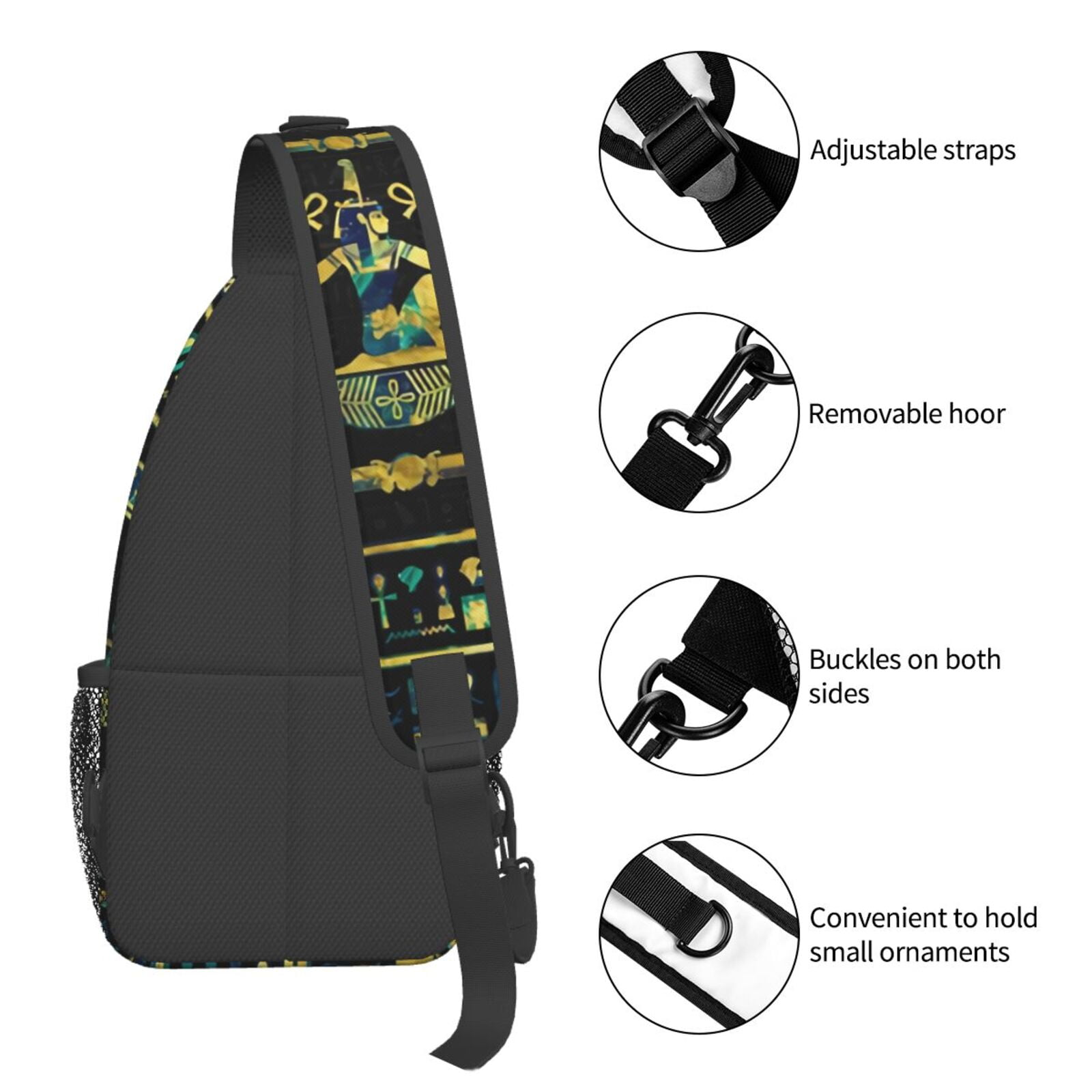 Egyptian Hieroglyphs Golden In - Women Bags India review and price